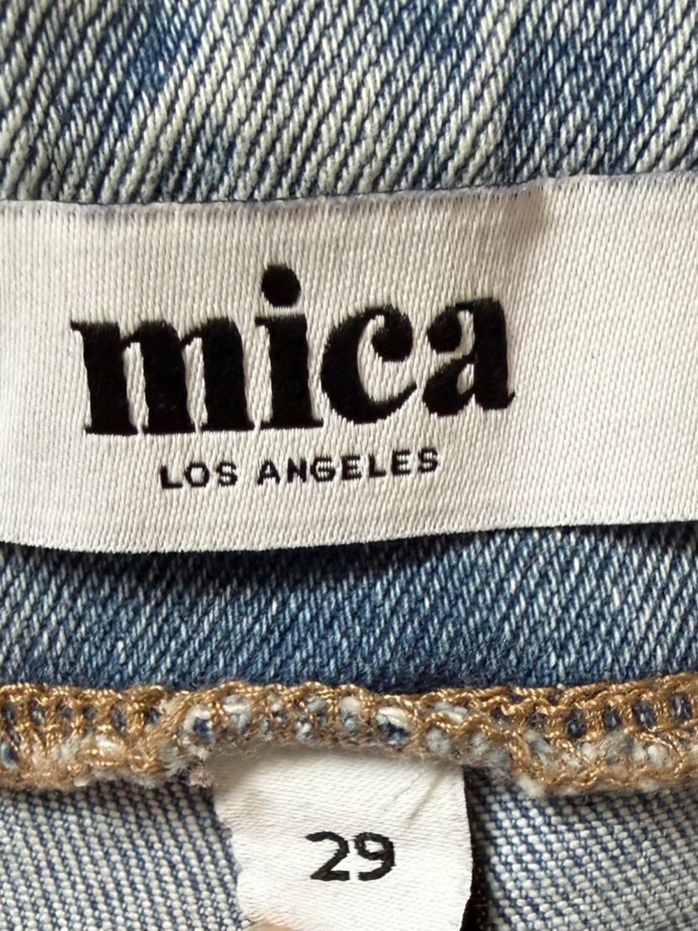 Mica Los Angeles High Rise Wide Leg Denim Jean Light Wash Sz 29 - Picture 4 of 9